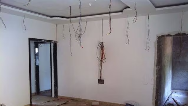 Professional wiring service in an old house in Singapore