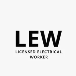 LEW Licensed Electrical Worker logo